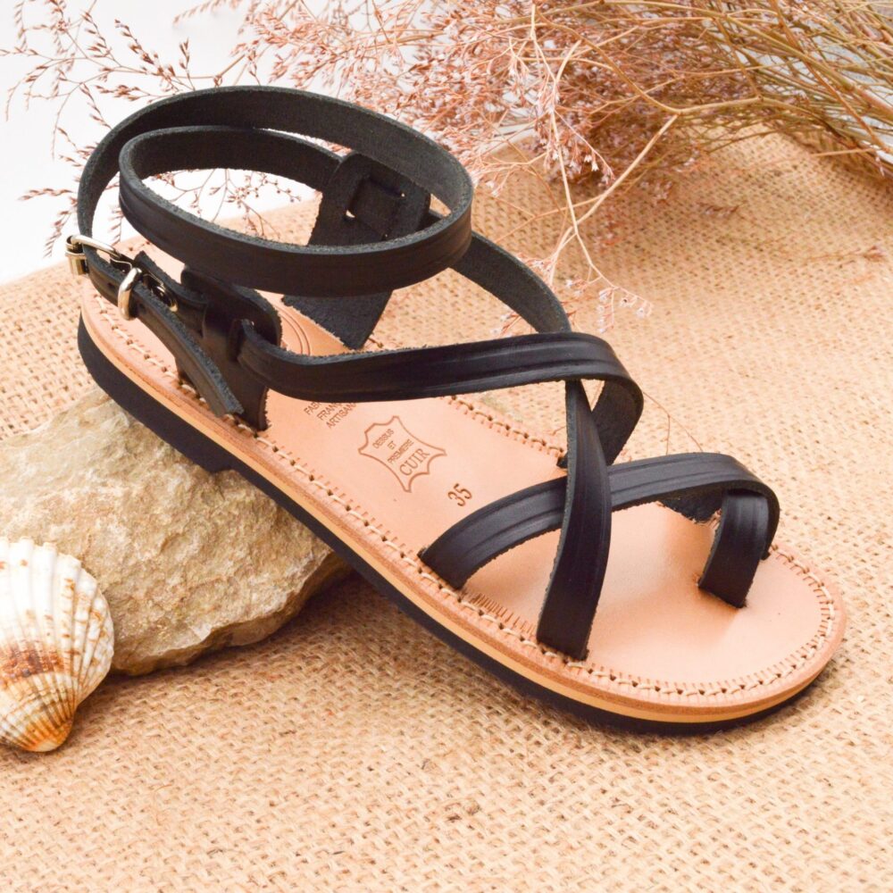 Camargue sandal MARJORIE black - Image 3