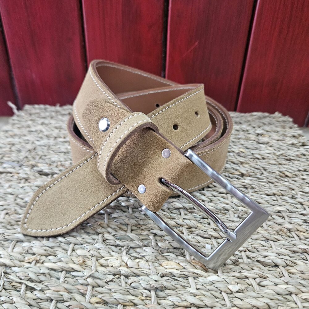 ceinture cuir beige 006