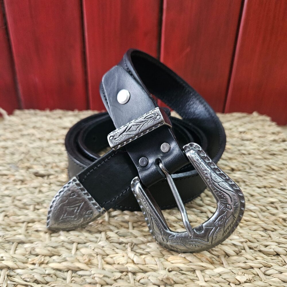 ceinture cuir noir 833