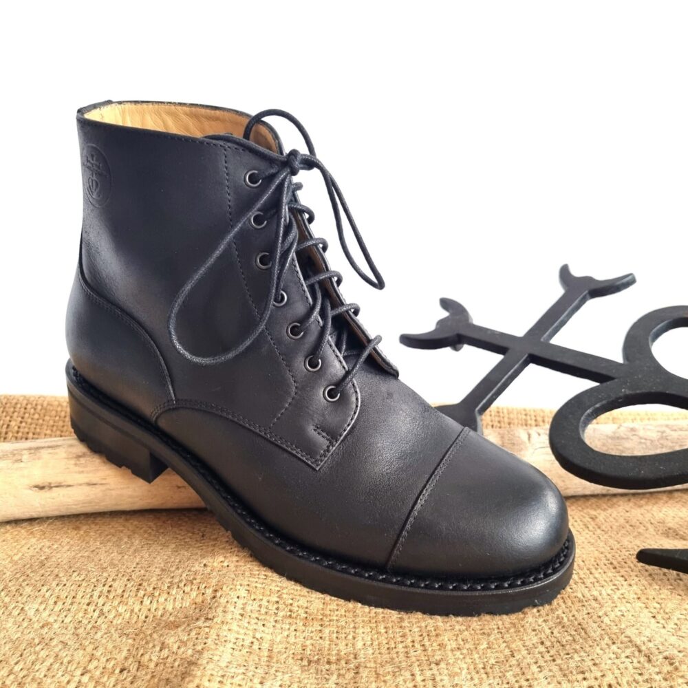bottine femme cuir réf luisa noire