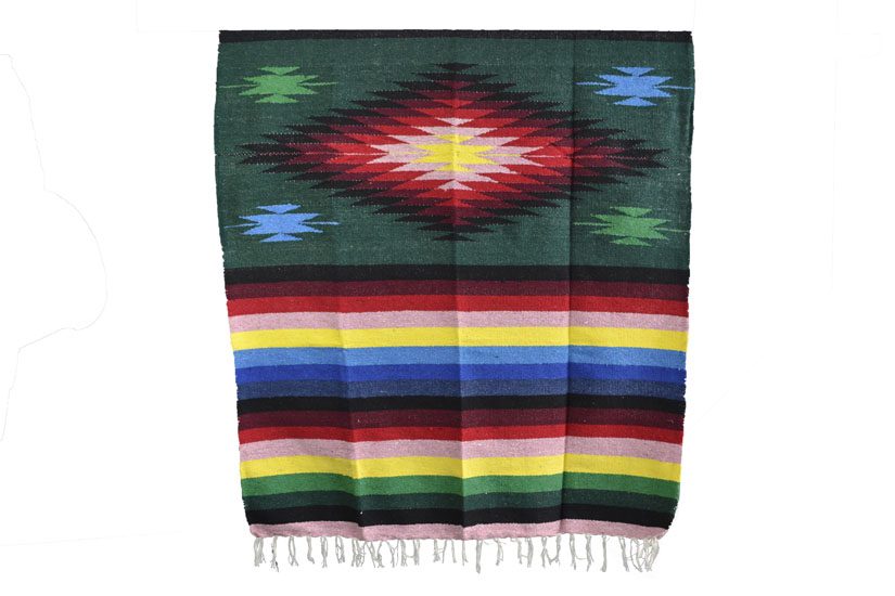 Mexican green blanket